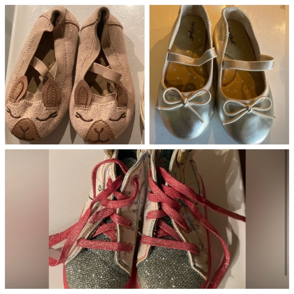 BUNDLE 3 Toddler’s girl shoes size 7+8